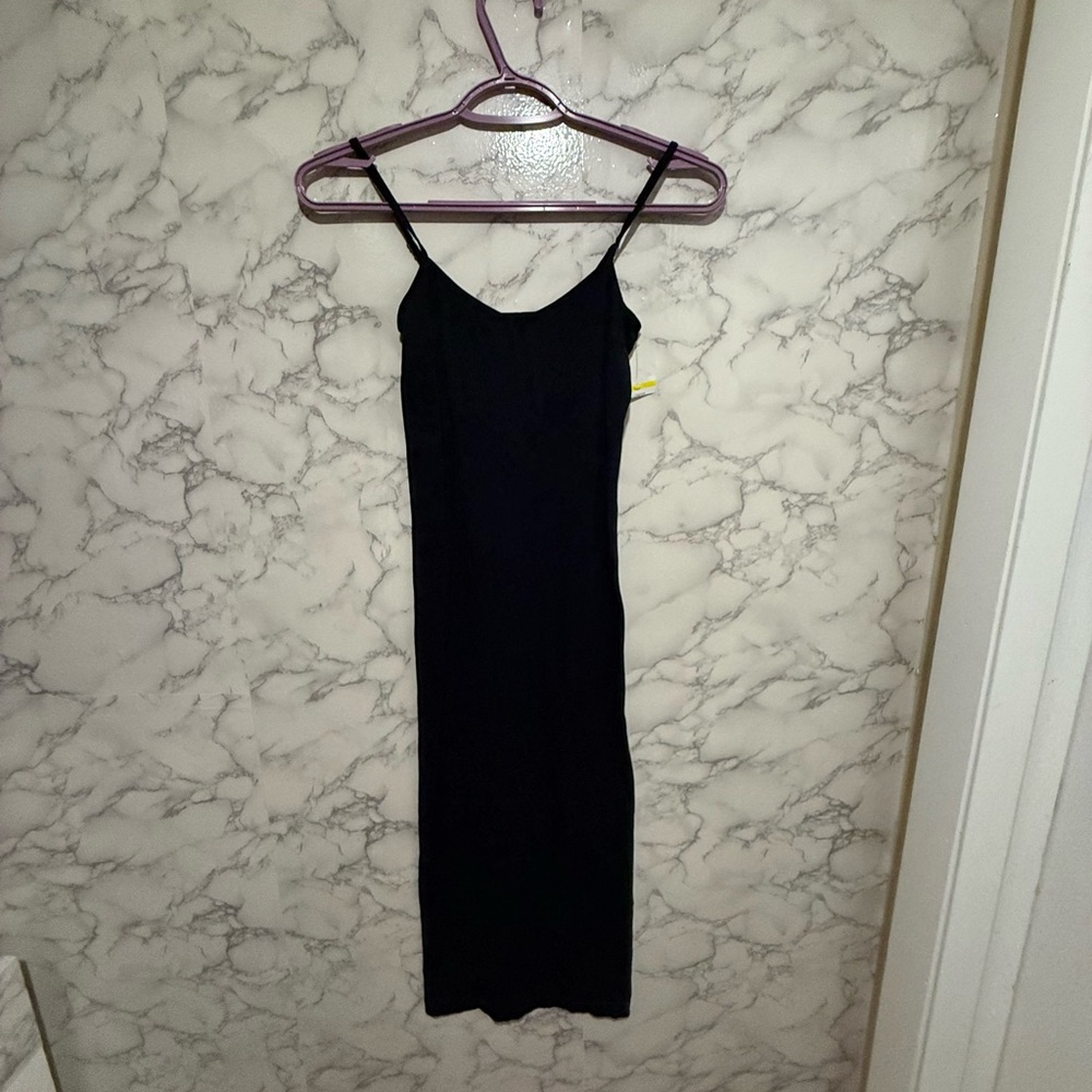 NEW Free People Black Spaghetti Strap Dress Size XS/S - Picture 2 of 5